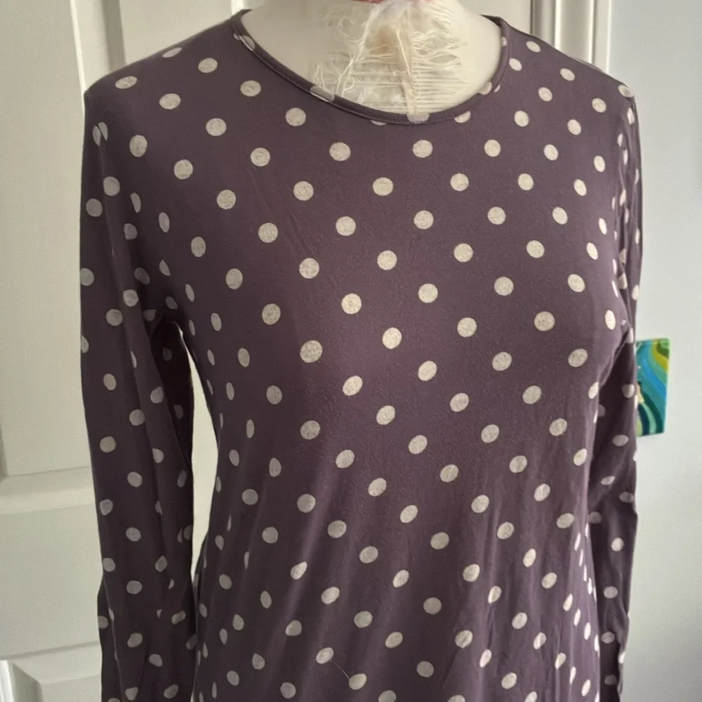 Lilith Polka Dot Long Sleeve Top - Picture 2 of 6